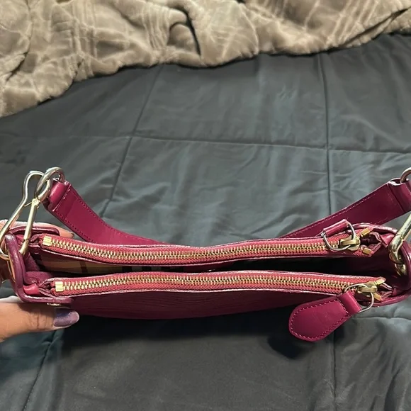 Stylish Pink and Tan Women's Bag - Picture 6 of 13